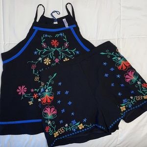 Two piece tank top & shorts